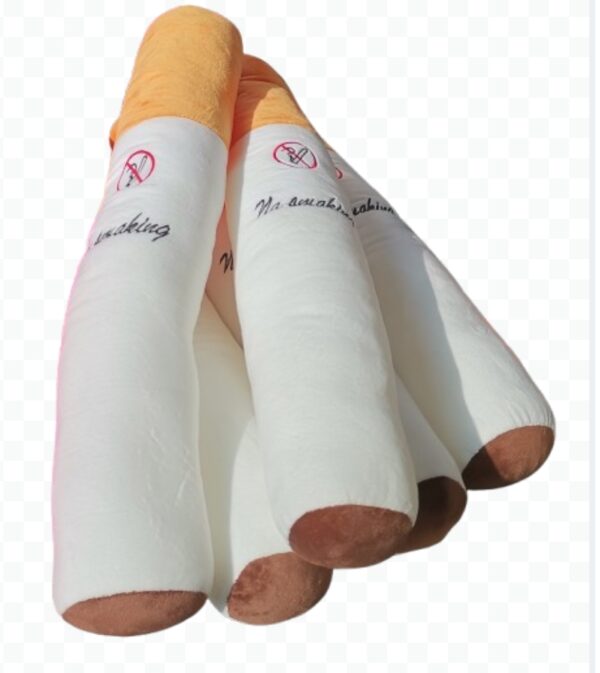 Cigarette plush neck pillow