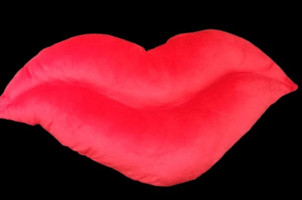 Red Lips plush pillow